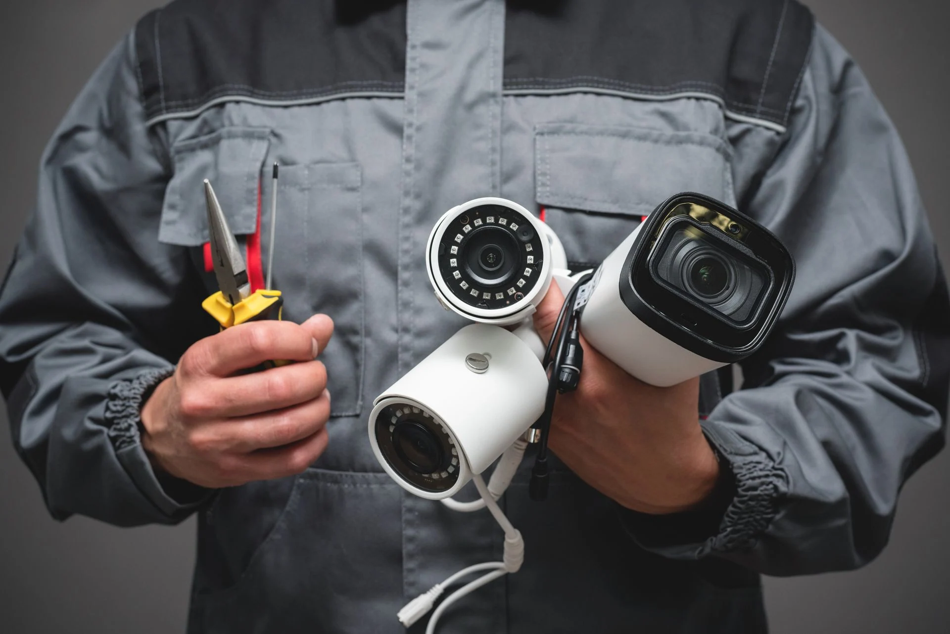 CCTV installation and cabling work