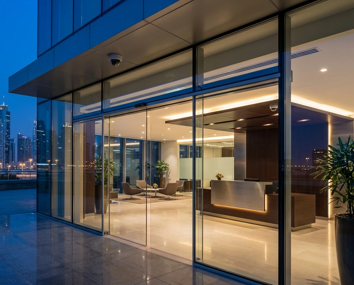 Reception at the Almoosa Security Systems office in Oud Metha, Dubai